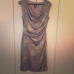 Vince Camuto Gold Dress